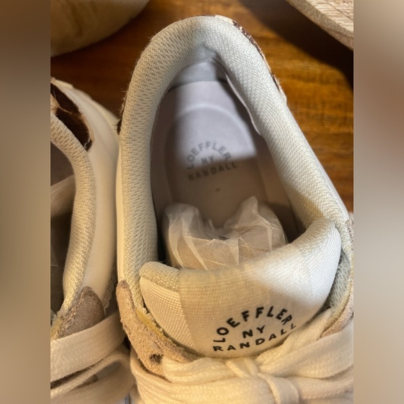 LOEFFLER RANDALL KEIRA LOW TOP SNEAKER INCEMENT/MOCHA LEOPARD EUC size 7 - Picture 8 of 13